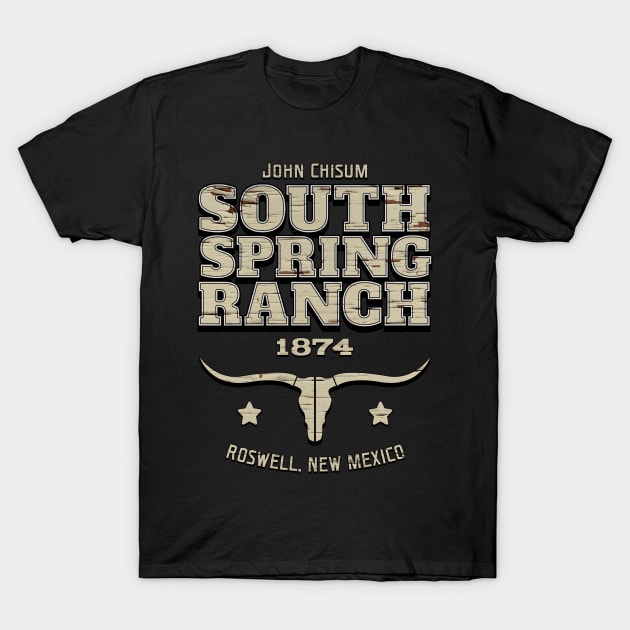 South Spring Ranch - John Chisum T-Shirt by robotrobotROBOT